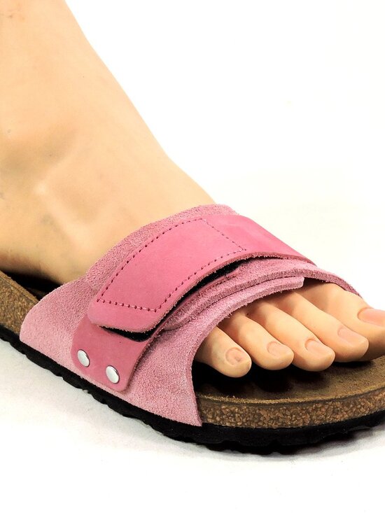 Birkenstock Shoes - BIRKENSTOCK 🇩🇪 WOMEN'S PINK SOFT LEATHER COMFORT FLAT SUMMER SANDALS